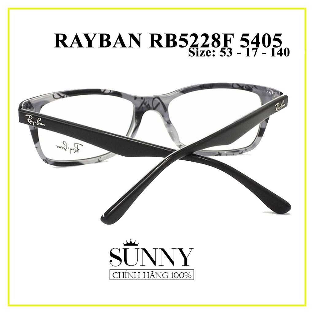 Gọng kính chính hãng Rayban RB5228F-5405 kèm tem thẻ bảo hành chính hãng, bảo hành toàn quốc