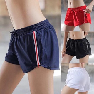 Quần Short Thể Thao Nữ 2 Lớp Có Khóa