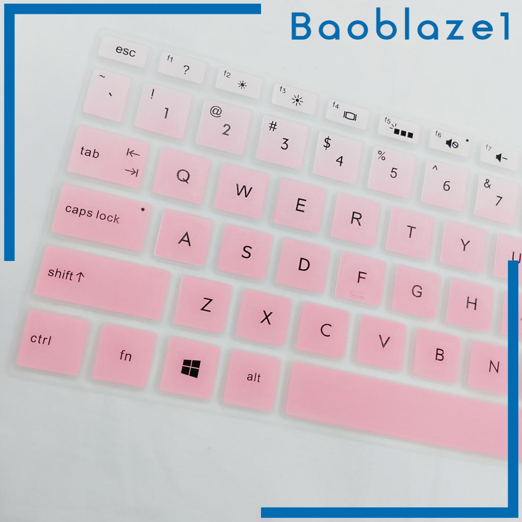 [BAOBLAZE1]Soft Laptop Keyboard Skin Protector Cover For HP 15.6 inch BF Blue