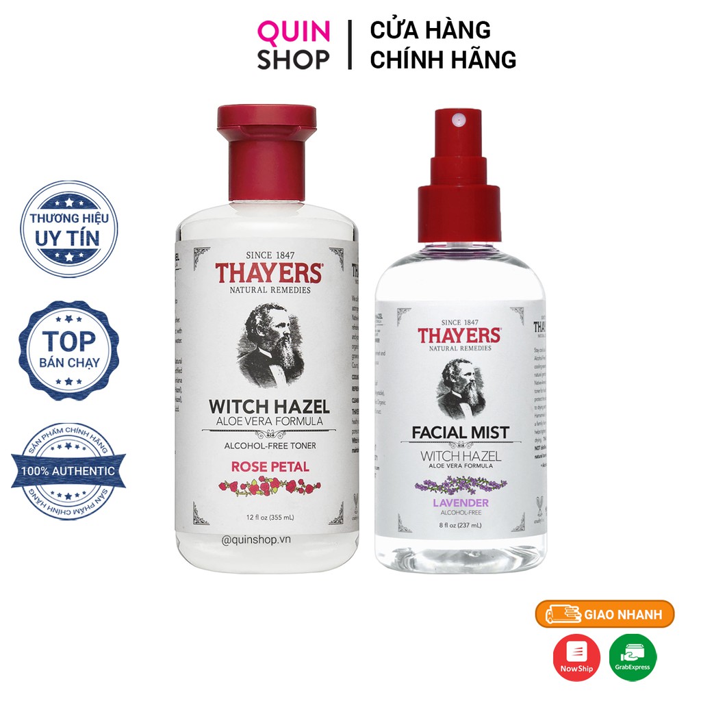 Nước Hoa Hồng Se Khít Lỗ Chân Lông Thayers Witch Hazel Toner