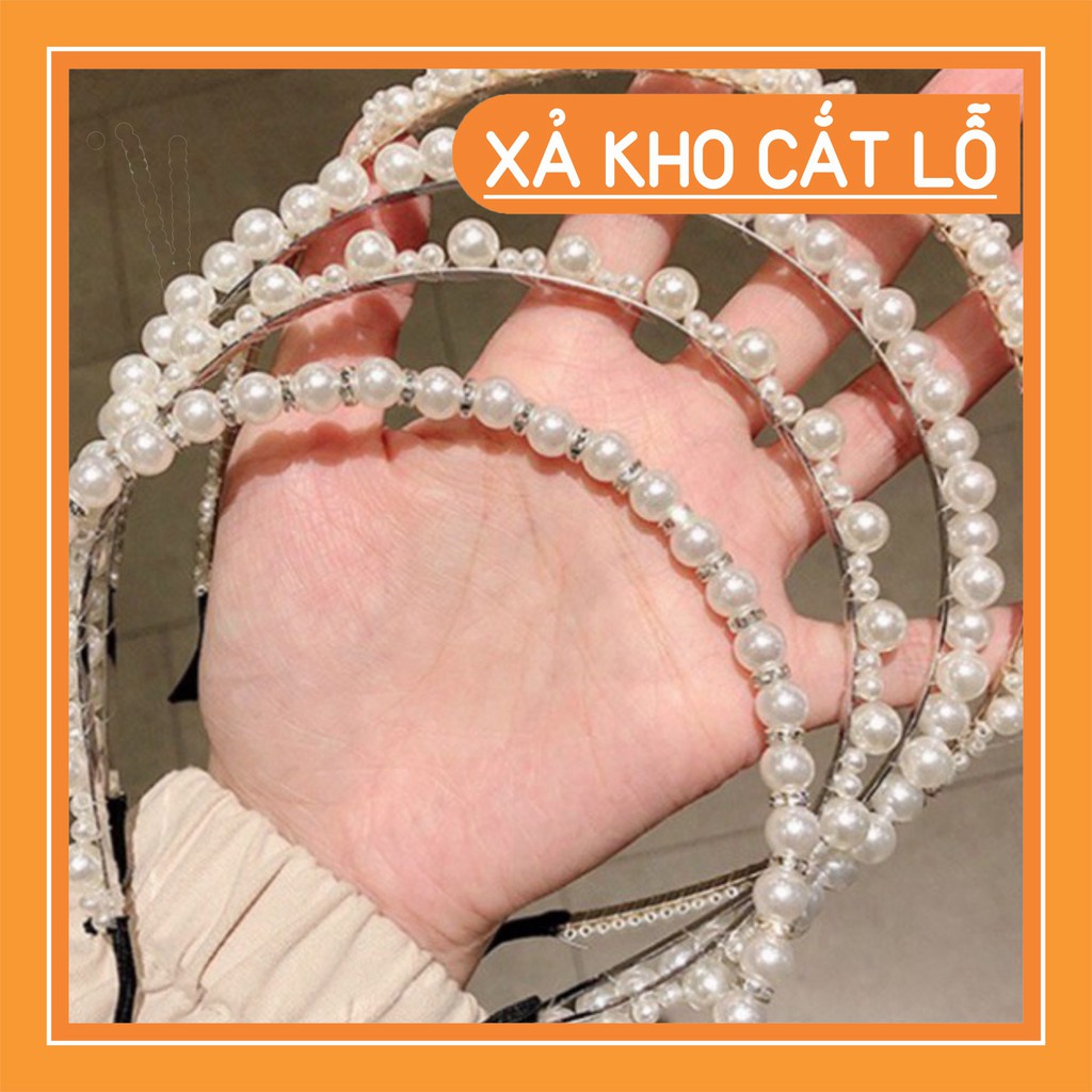 Cài Tóc Đính Ngọc Trai Phong Cách Retro Thời Trang Hàn Quốc