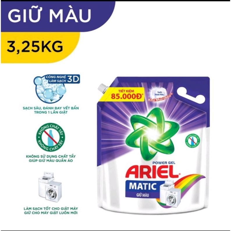 Nước Giặt Ariel Các Loại Túi 3,2-3,5kg