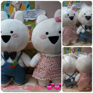 Cặp Thỏ Tình Nhân đáng iu(Hình thật), new 99%💞💞💞
