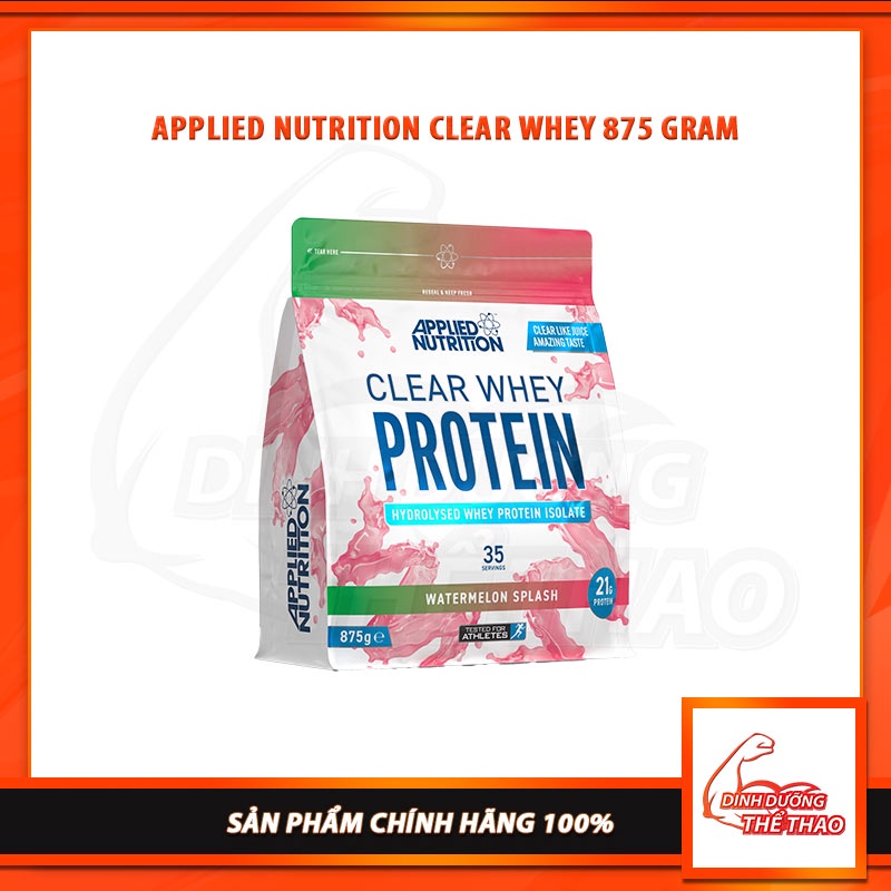 APPLIED NUTRITION CLEAR WHEY 875 GRAM | Tăng Cơ Nhanh Khử Mùi Sữa Hương Vị Trái Cây Vị Siêu Ngon