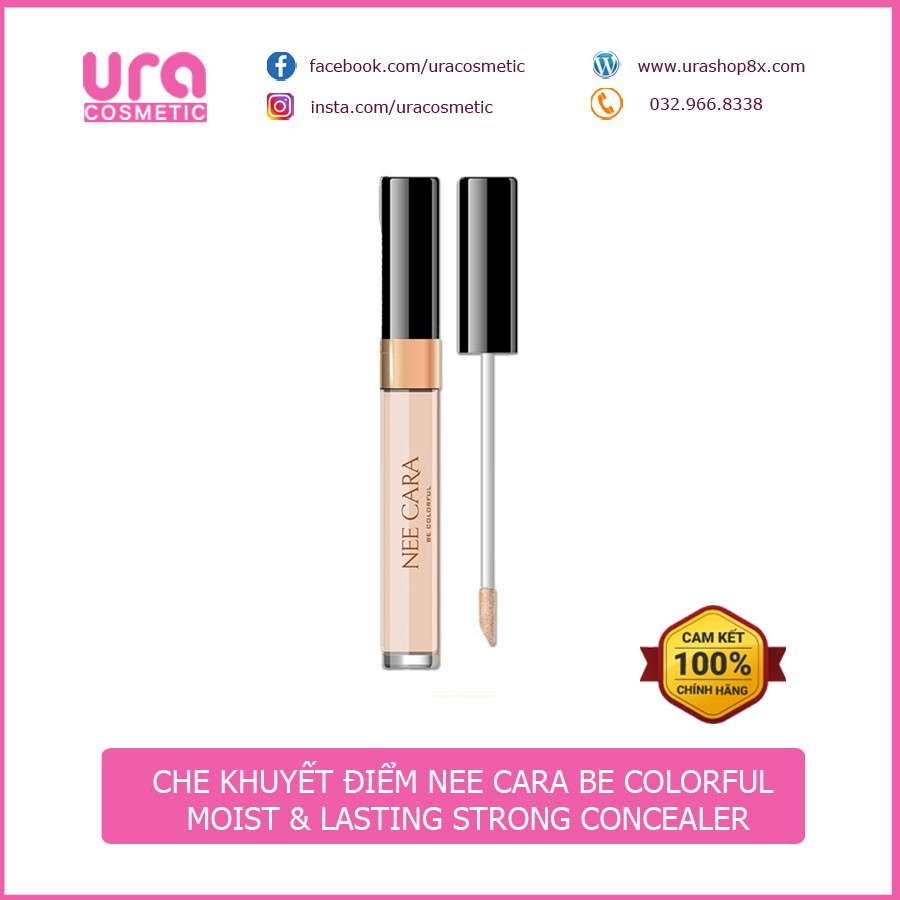 Che khuyết điểm Nee Cara Be Colorful Moist & Lasting Strong Concealer