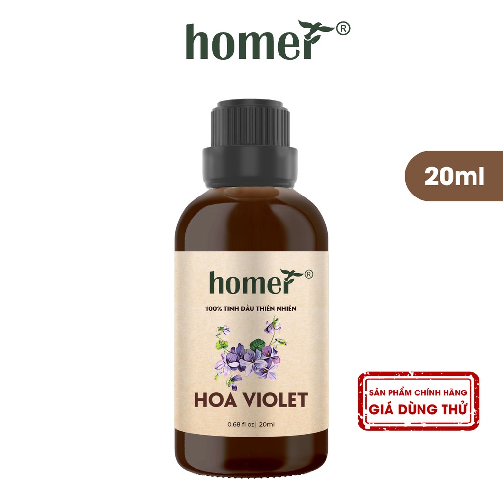 Tinh dầu Hoa Violet Mỹ Homer 20ml/100ml - Violet Essential Oil  - đạt chuẩn chất lượng kiểm định