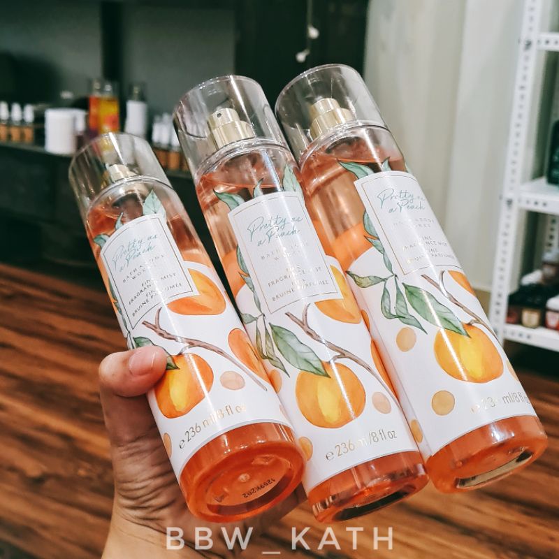 🍑 PRETTY AS A PEACH 🍓 Body mist aka xịt thơm 236ml Bath & Body Works by Kath