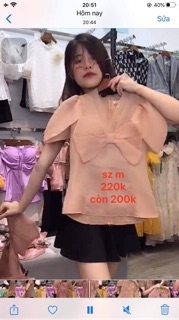2 áo hồng sz m