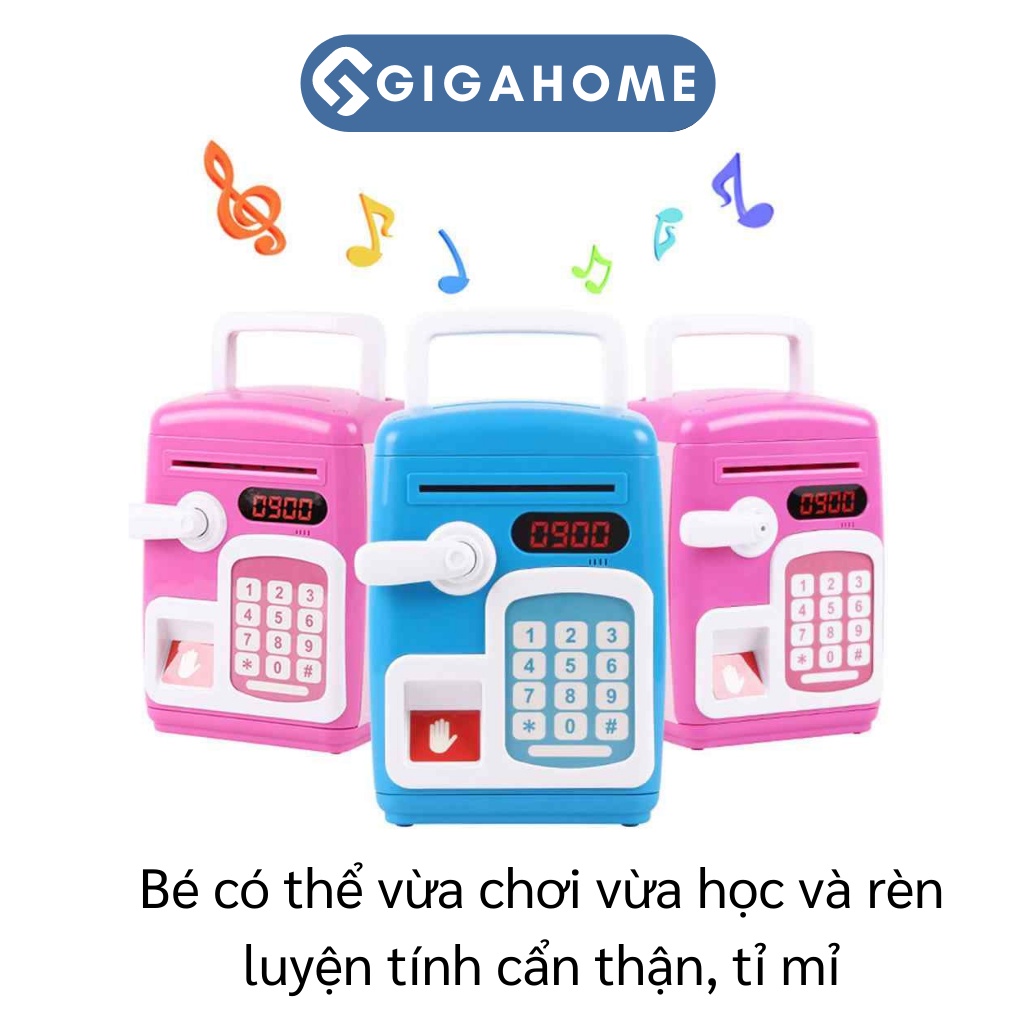Két Sắt Điện Tử Mini Có Khóa Vân Tay Và Mật Khẩu Thông Minh Cho Bé GIGAHOME 9661