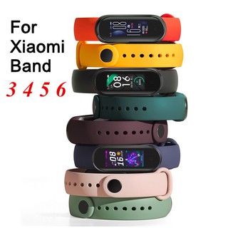 Dây Đeo Tay Thay Thế Cho Xiaomi Mi Band 6 5 4 3 Nhiều Màu