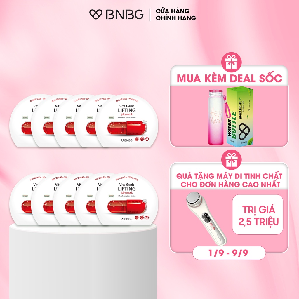 Combo 10 Mặt Nạ Nâng Cơ Mặt BNBG Vita Genic Lifting Jelly Mask 30mlx10