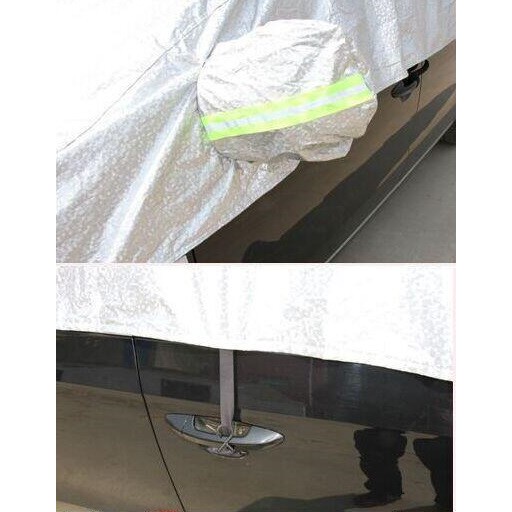 Bạt trùm nửa xe KÍN NẮP CAPÔ, tráng bạc cách nhiệt có phản quang, dù phủ nửa xe ô tô RẰN RI | BigBuy360 - bigbuy360.vn