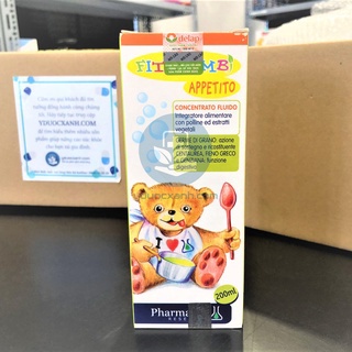 Phòng Khám, Nhà Thuốc - FITOBIMBI APPETITO 200ml của Ý, Siro ăn ngon cho bé - Y Dược Xanh