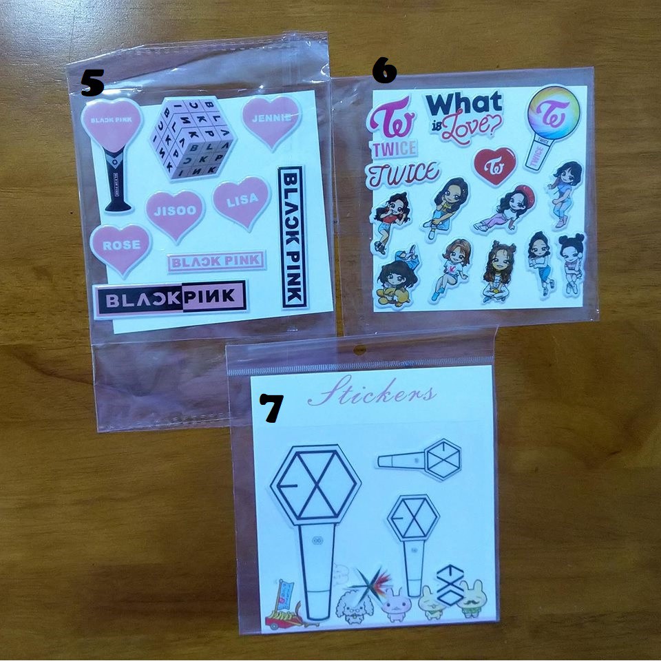 Sticker 3D dán điện thoại, laptop BTS, GOT7, Wanna one, Blackpink, Nine percent
