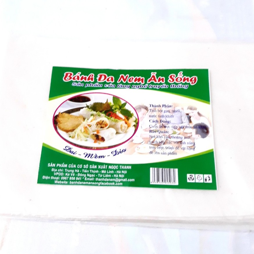 Bánh Đa Nem Ăn Sống Bịch 50 Lá