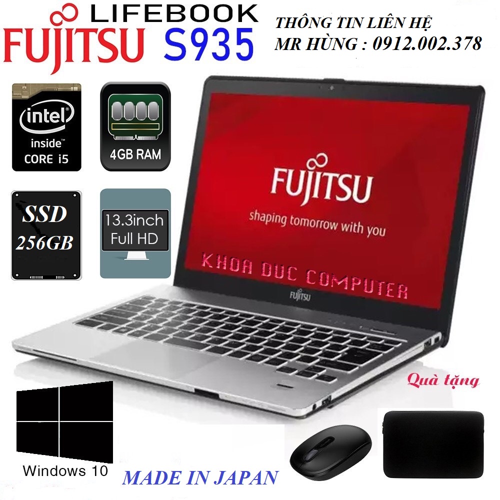 Laptop Cũ FUJITSU S935 Nội Địa Nhật