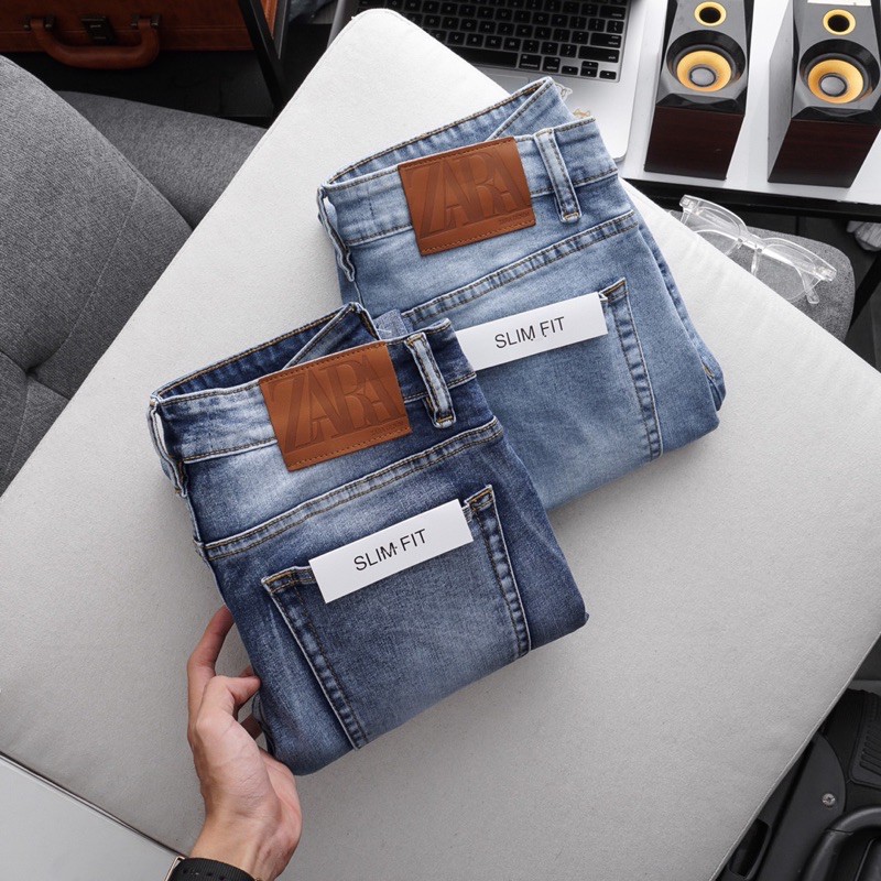 Quần jean nam rách gối quần bò nam ống ôm vnxk thời trang quần rin  cao cấp hàng mới về  haian jeans
