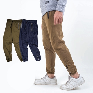 Quần jogger nam ống phối khóa City Cycle - Quần vải nam Unisex ống côn