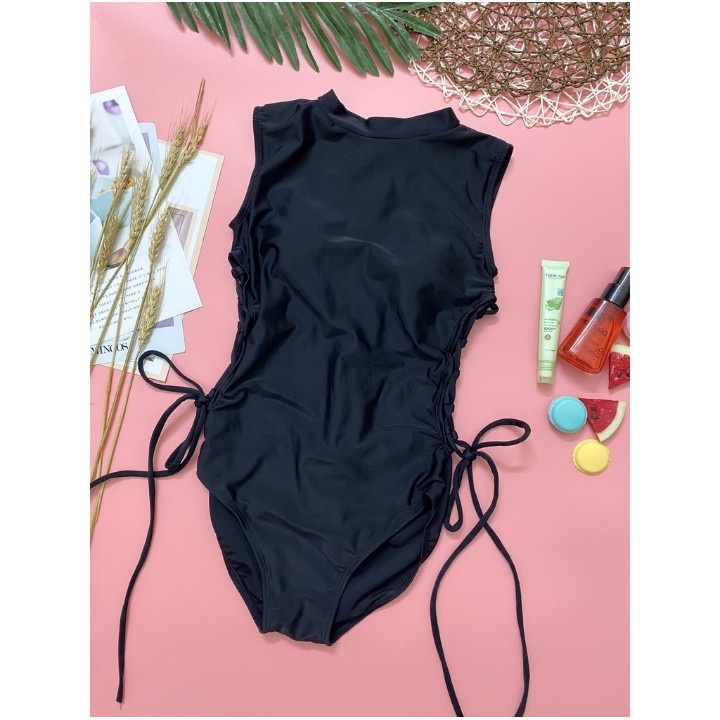 Bikini đồ bơi đi biển 1 mảnh liền thân đan dây rút eo khóa lưng đẹp LT47VA