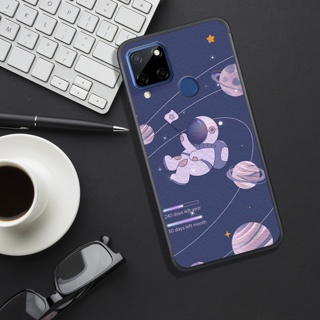 ỐP LƯNG  OPPO REALME C11 - C11 2021 - C12 - C15 - C20 - C21/C21y - C25  , IN HÌNH PHI HÀNH GIA ĐỘC LẠ, BẮT MẮT
