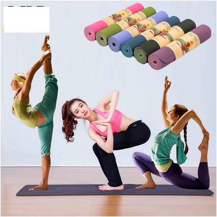 Thảm tập Yoga TPE ECO FRIENDLY 3 lớp 183cm x 61cm, dày 8mm