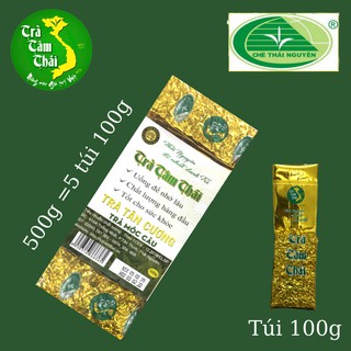 Chè Thái Nguyên 500g(5 gói 100g) - Trà Xanh Thái Nguyên Móc Câu 500g