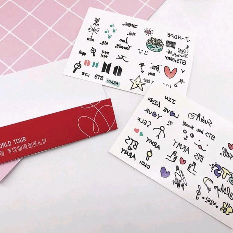 Hình xăm dán KPOP BTS chống thấm nước