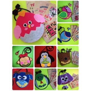 Túi handmade kèm tên cho bé