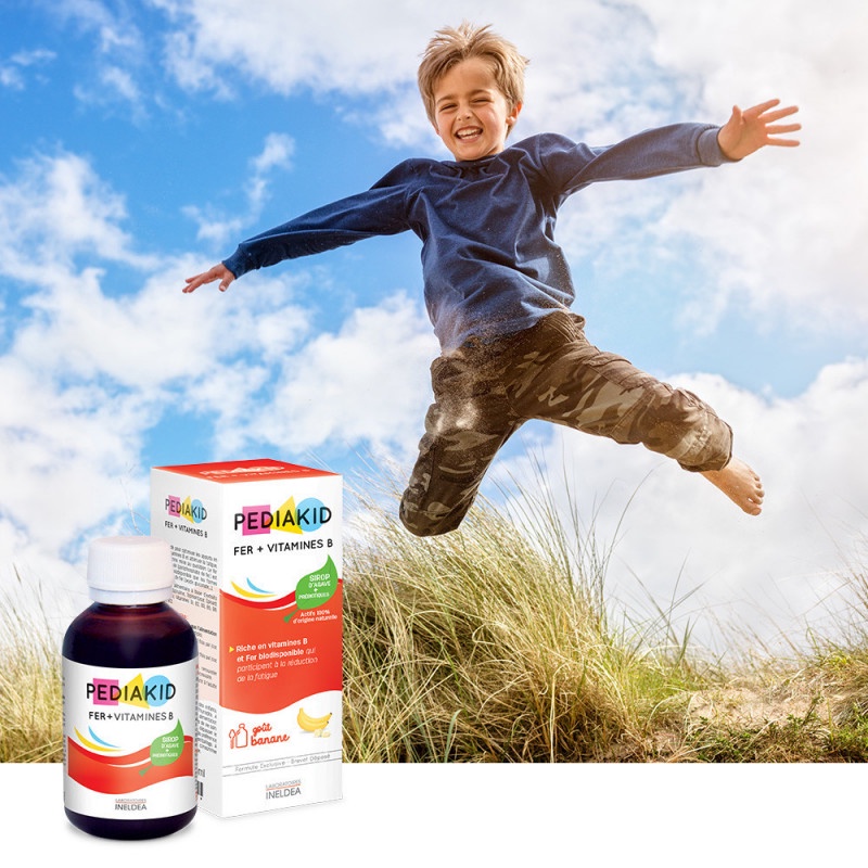 Siro Pediakid Fer + Vitamines B bổ sung sắt và vitamin chai 125ml
