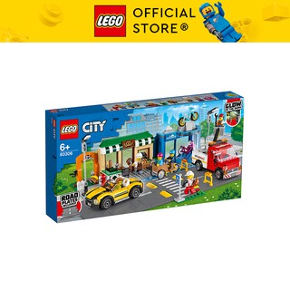 LEGO CITY 60306 Khu Phố Mua Sắm ( 533 Chi tiết) Bộ gạch đồ chơi lắp ráp cho trẻ em sáng tạo