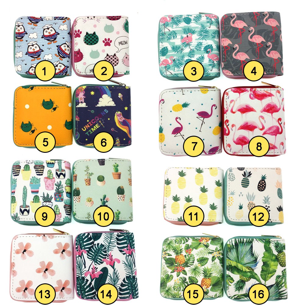 [XẢ KHO] Bóp Ví Ngắn Cầm Tay Nữ Họa Tiết Hoạt Hình Siêu Dễ Thương Cầm Êm Tay ! _ Link 3