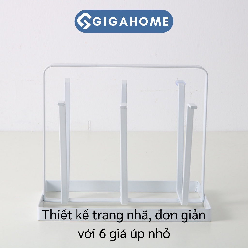 Khay Úp Ly GIGAHOME 6 Nhánh Sơn Tĩnh Điện, Không Gỉ 9403