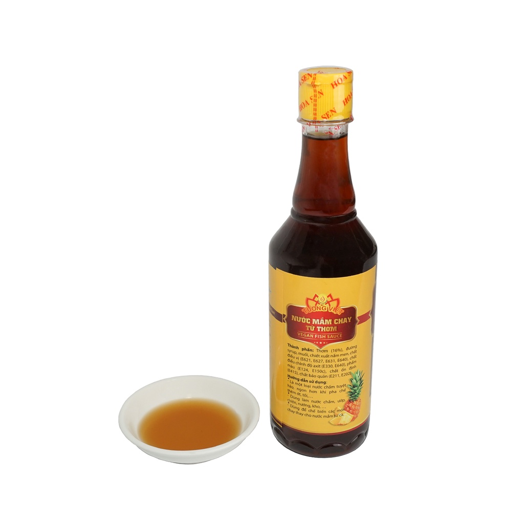 Nước Mắm Chay Từ Thơm Chai 500ml - Tương Việt Hoa Sen