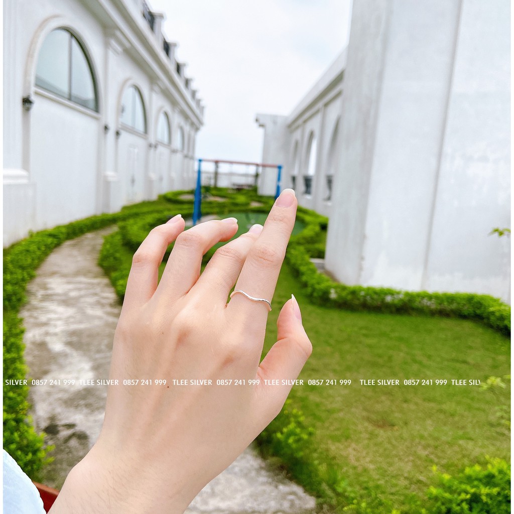 Nhẫn bạc TLEE Slow trơn cá tính TleeJewelry A0299