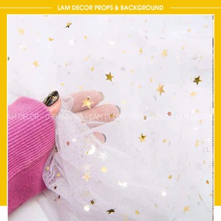 Phông Nền Chụp Ảnh - Nền Vải Voan Sao