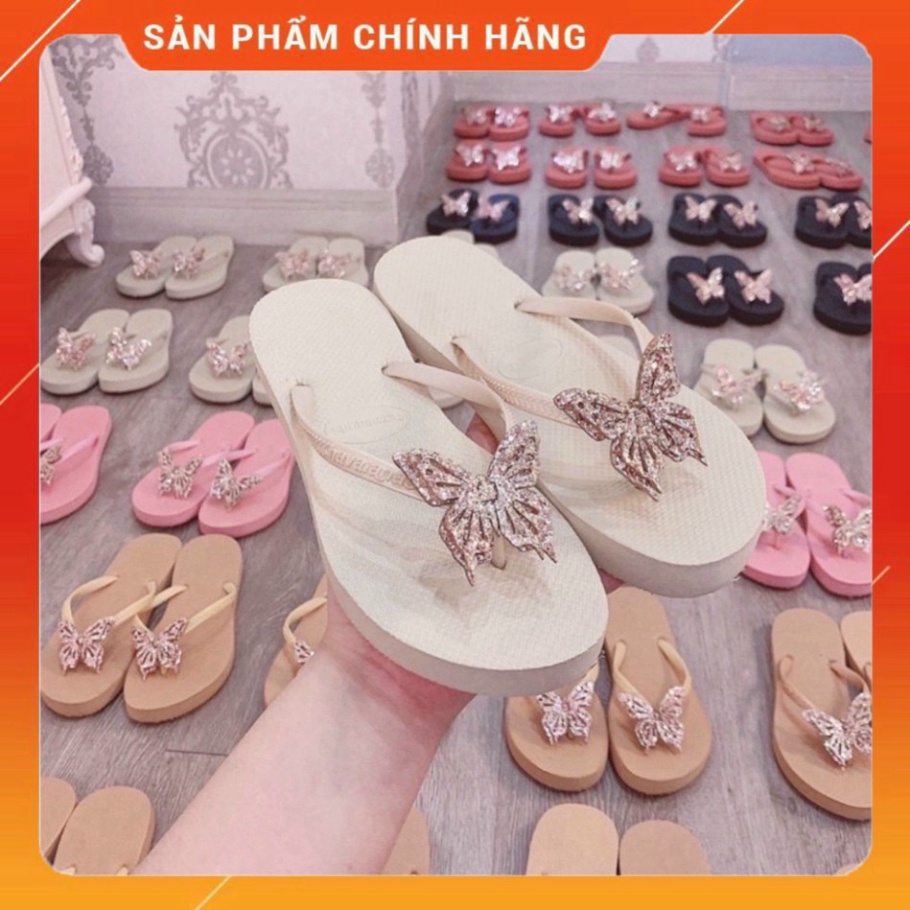 Dép Xốp Thái Nữ Go đính Charm Bướm siêu nhẹ đi trong nhà thoải mái chống trượt Giá thành hợp lí Thời Trang Dép Nam Nữ