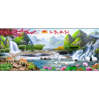 Tranh đính đá Sơn thủy hữu tình Lv033