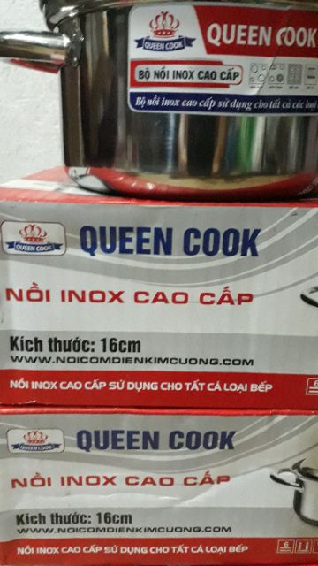 NỒI KIM CƯƠNG INOX CAO CẤP 16CM