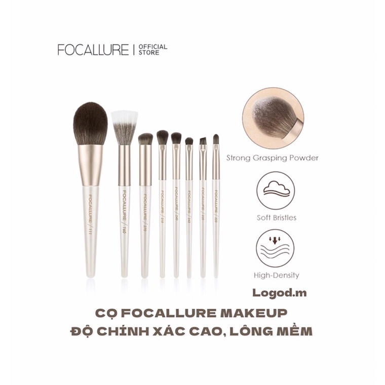 😈SĂN SALE😈Cọ Make Up FOCALLURE Lông Mềm Mại, Độ Chính Xác Cao - Logod.m