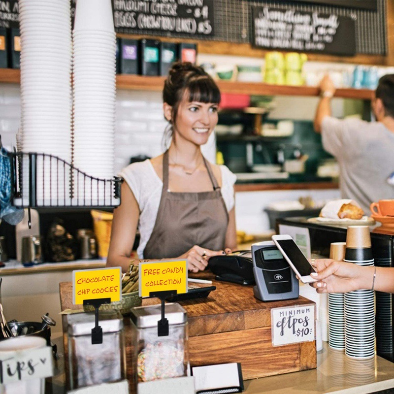 Set 10 Giá Đỡ Biển Báo Hai Đầu Dạng Kẹp Bằng Nhựa Có Thể Điều Chỉnh Đa Ứng Dụng