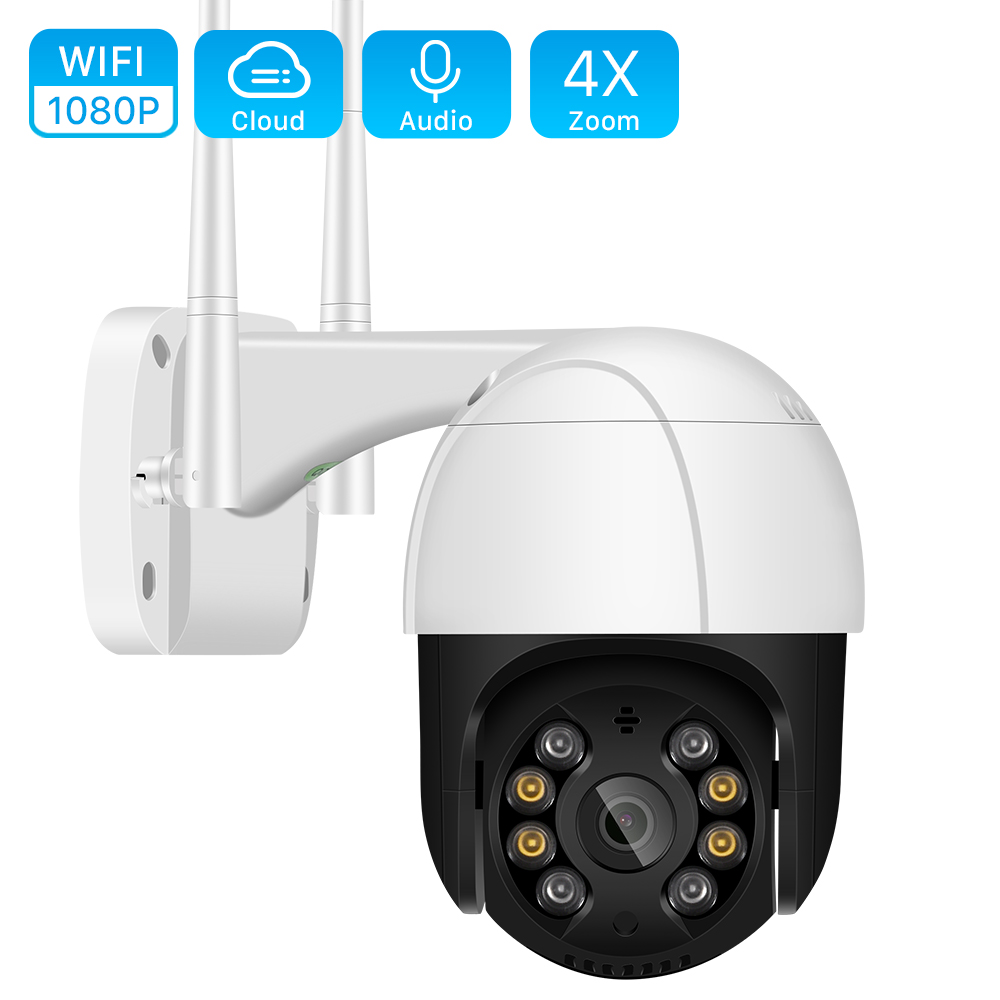 Camera IP giám sát kết nối wifi không dây 4x H.265 P2P Onvif hỗ trợ âm thanh 2mp