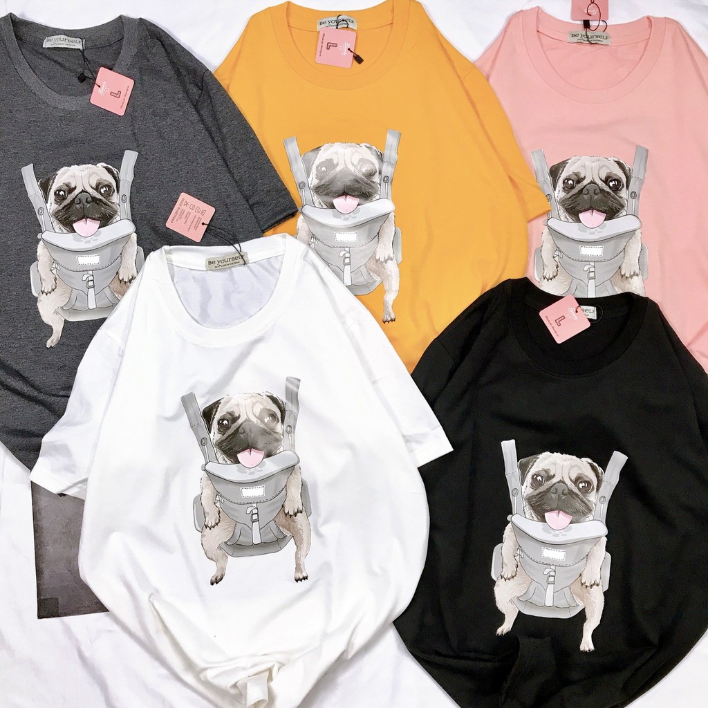[HÌNH THẬT TỰ CHỤP] - Áo thun tay ngắn Be Yourself unisex size M L - CHÓ BALO