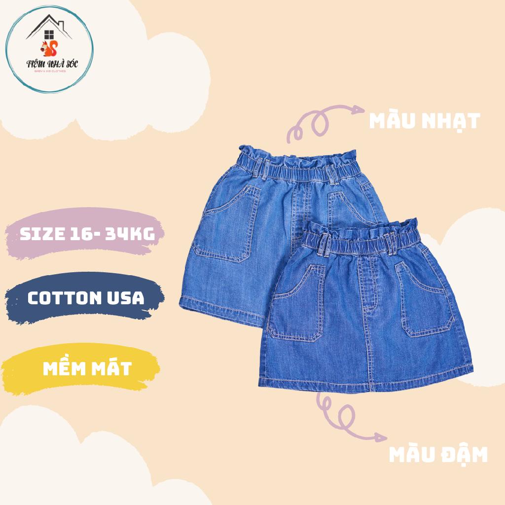 Chân váy Jeans bé gái Riomio size từ 3 - 10 tuổi Tiệm Nhà Sóc