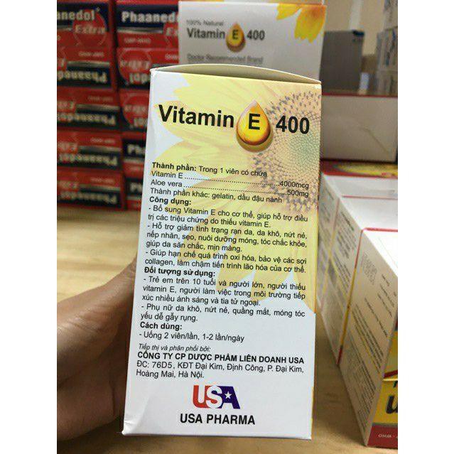 Viên Uống Vitamin E 400 | Thế Giới Skin Care