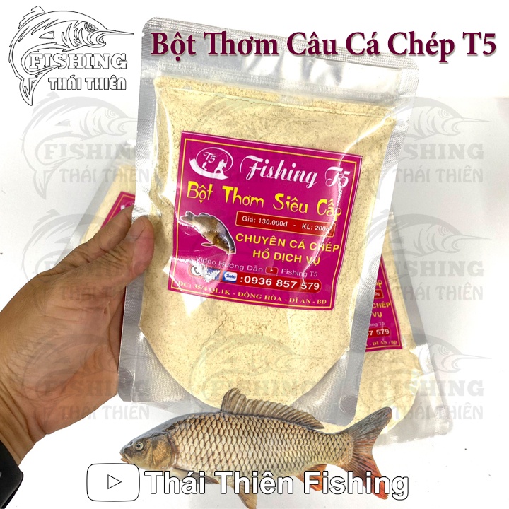 Bột Thơm Câu Cá Chép Hồ Dịch Vụ, Sông Tự Nhiên Gói 200g