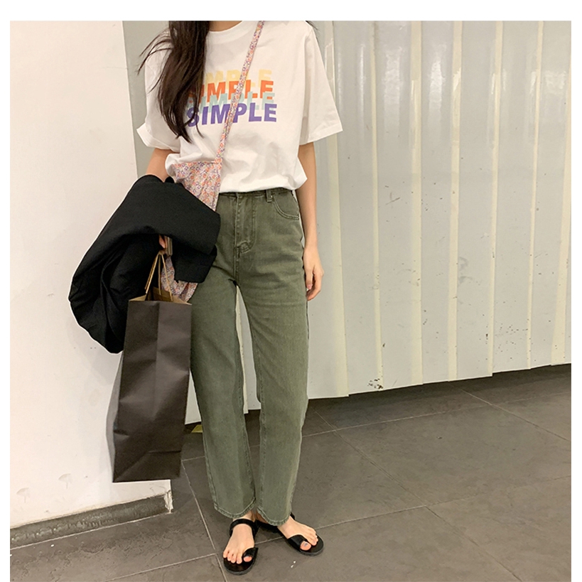 Áo thun SUXI ngắn tay in chữ cá tính thời trang mùa hè cho nữ