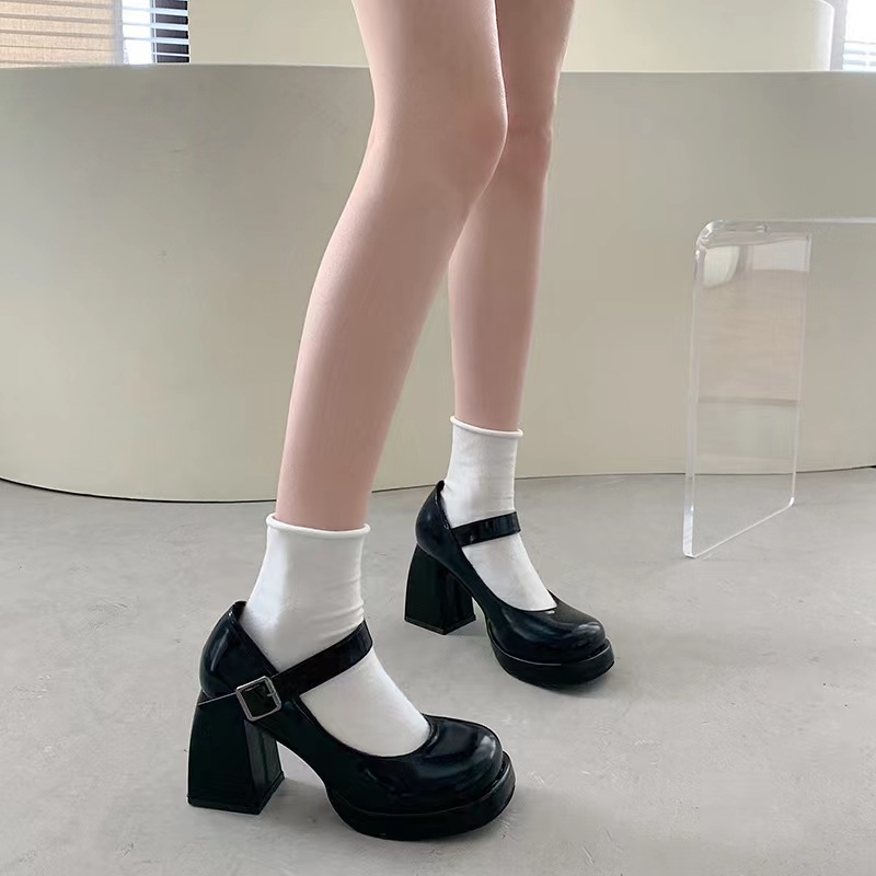 Giày Cao Gót 9CM Phong Cách Mary Jane Cho Nữ