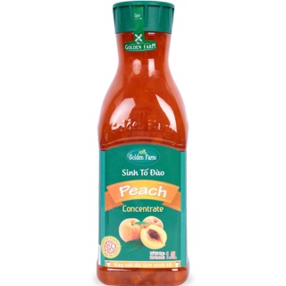 Sinh Tố Đào/ dâu/ phúc bồn tử/ chanh dây/ việt quất Golden Farm Chai 1L