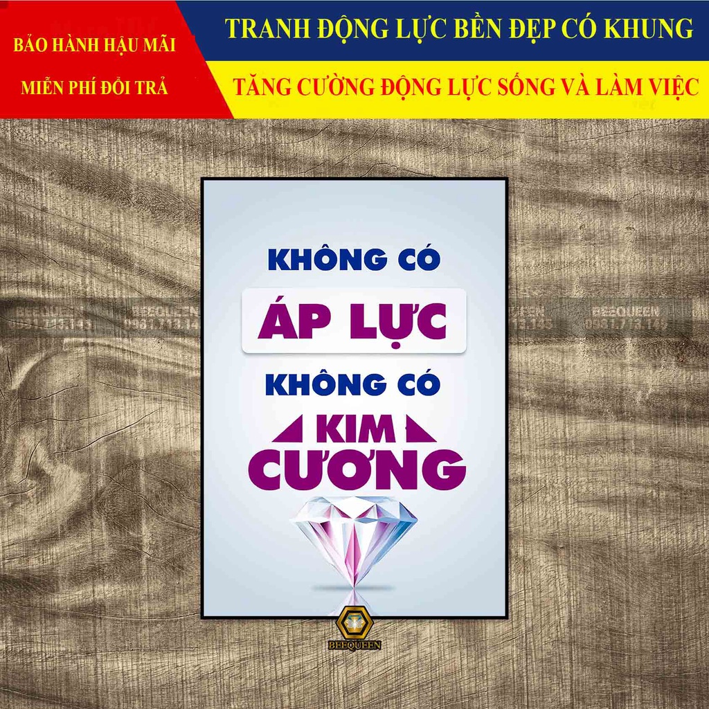 Tranh Động Lực Không Có Áp Lực Không Có Kim Cương