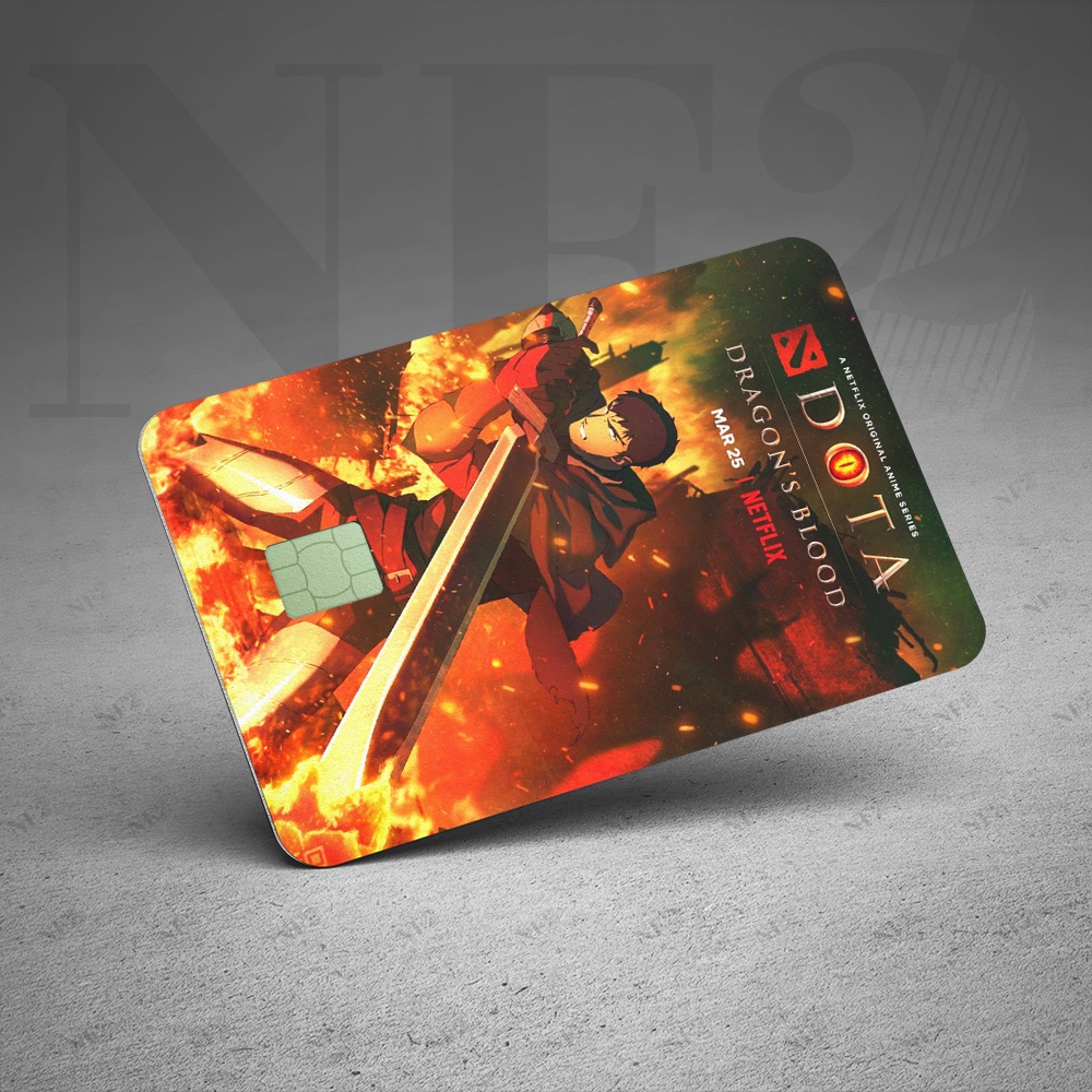 DRAGON'S BLOOD DOTA 2 - Decal Sticker Thẻ ATM (Thẻ Chung Cư, Thẻ Xe, Credit, Debit Cards) Miếng Dán Trang Trí NF2 Cards